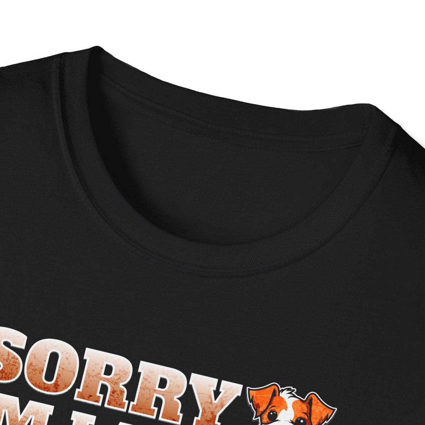 Sorry I'm Late I Saw A Dog Adults Unisex Tee - Jamie's Trading Cards - JamiesTradingCards
