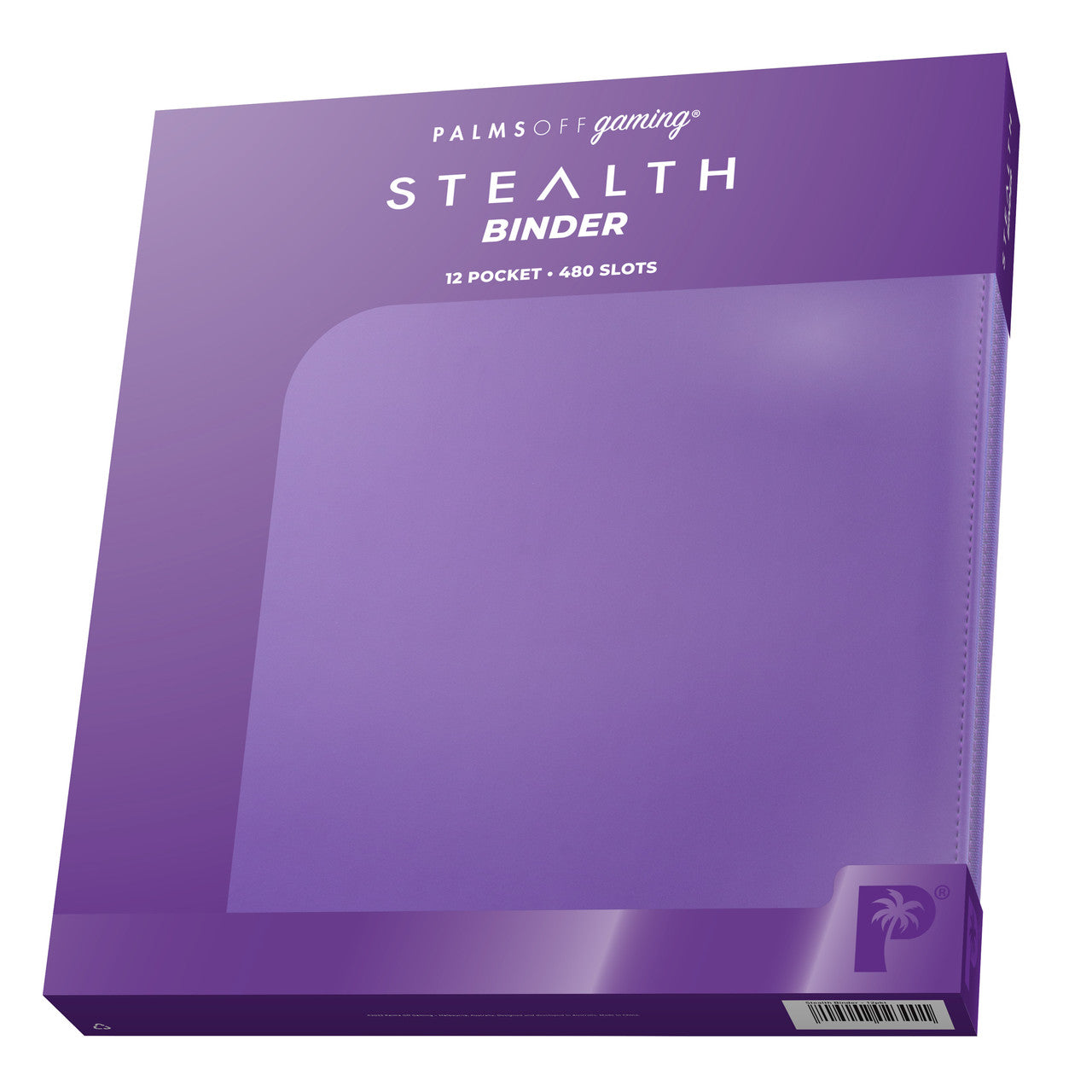 Palms Off Gaming Purple Stealth 12 Pocket 480 Slot Zip Binder