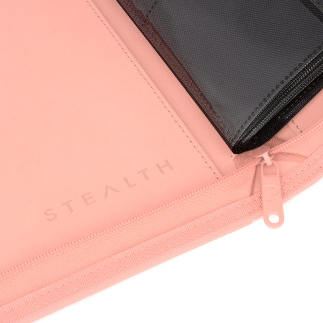 Palms Off Gaming Pink Stealth 12 Pocket 480 Slot Zip Binder