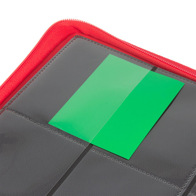 Palms Off Gaming Red Stealth 12 Pocket 480 Slot Zip Binder