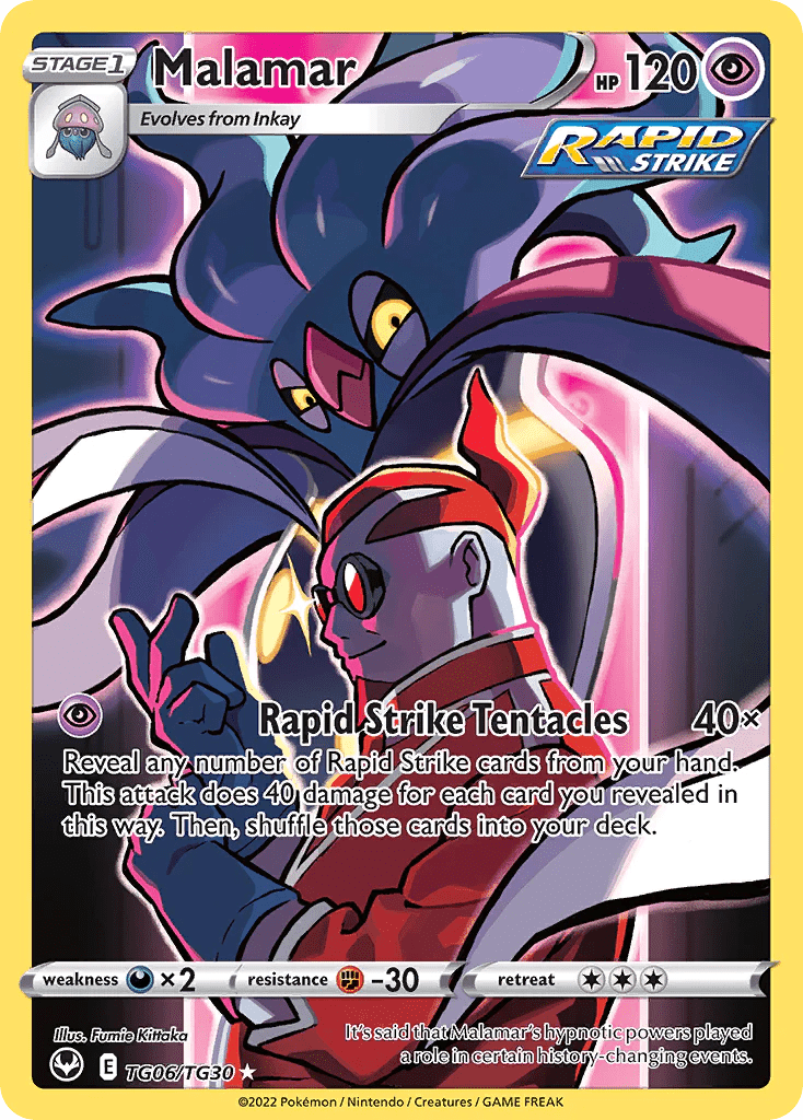 TG06/TG30 - Malamar - Silver Tempest - Pokemon TCG - Trainer Gallery - JamiesTradingCards