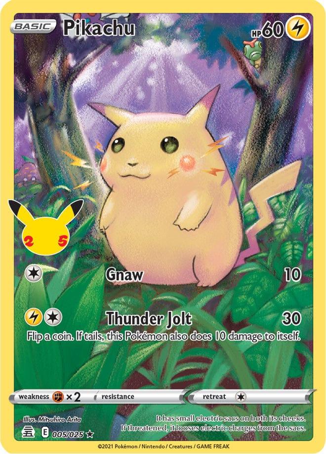 005/025 - Pikachu - Celebrations Pokemon TCG 25th Anniversary - JamiesTradingCards