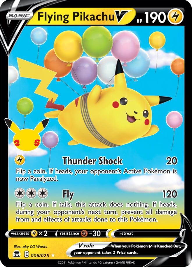 006/025 - Flying Pikachu V - Celebrations Pokemon TCG 25th Anniversary - JamiesTradingCards