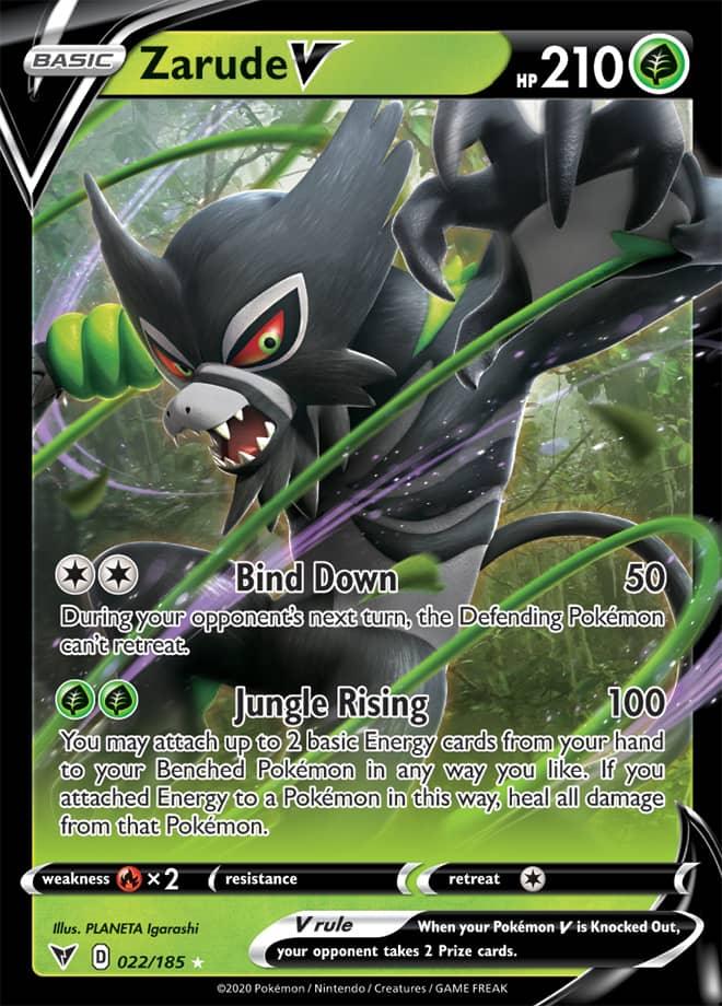 022/185 - Zarude V - Vivid Voltage - Pokemon TCG - JamiesTradingCards