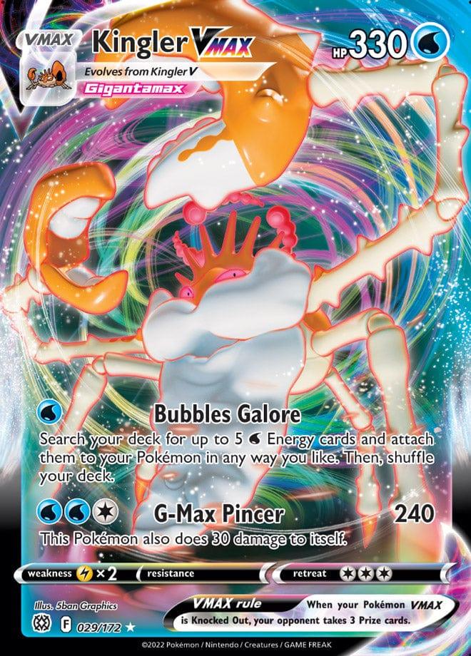 029/172 - Kingler Vmax - Brilliant Stars Pokemon TCG - JamiesTradingCards
