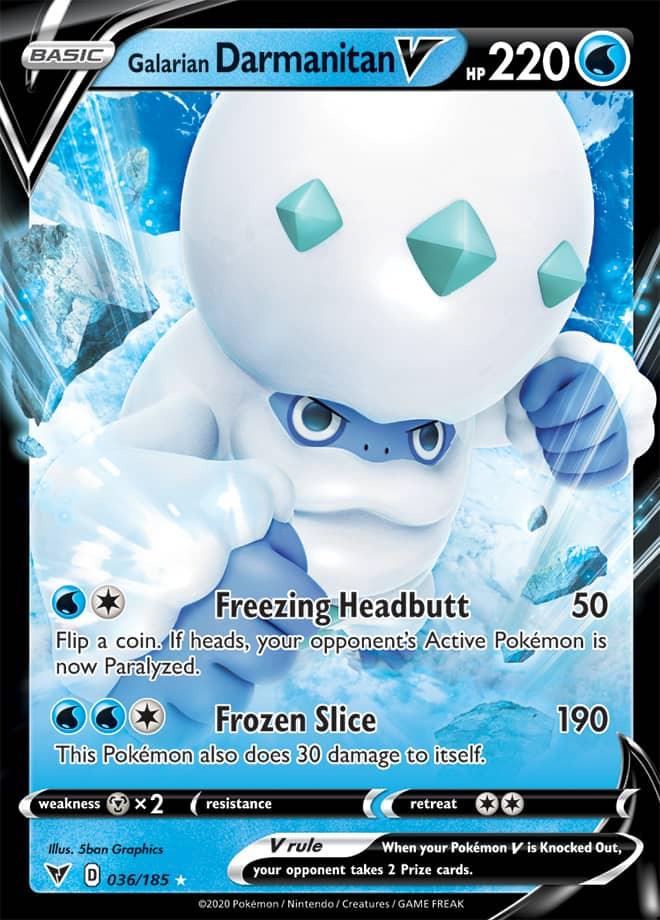 036/185 - Galarian Darmanitan V - Vivid Voltage - Pokemon TCG - JamiesTradingCards