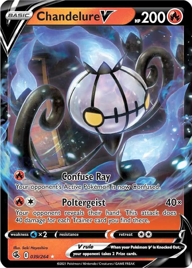 039/264 - Chandelure V - Fusion Strike - Pokemon TCG - JamiesTradingCards