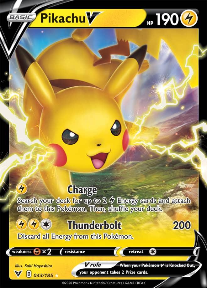 043/185 - Pikachu V - Vivid Voltage - Pokemon TCG - JamiesTradingCards