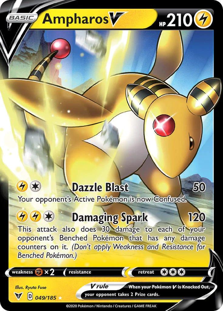 049/185 - Ampharos V - Vivid Voltage - Pokemon TCG - JamiesTradingCards
