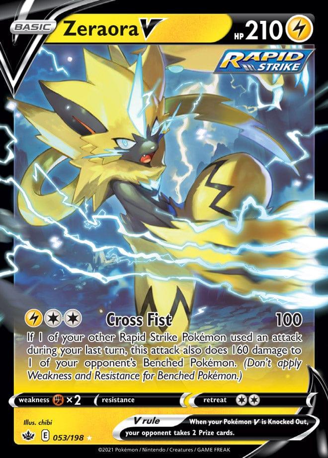 053/198 - Zeraora V - Chilling Reign - Pokemon TCG - JamiesTradingCards