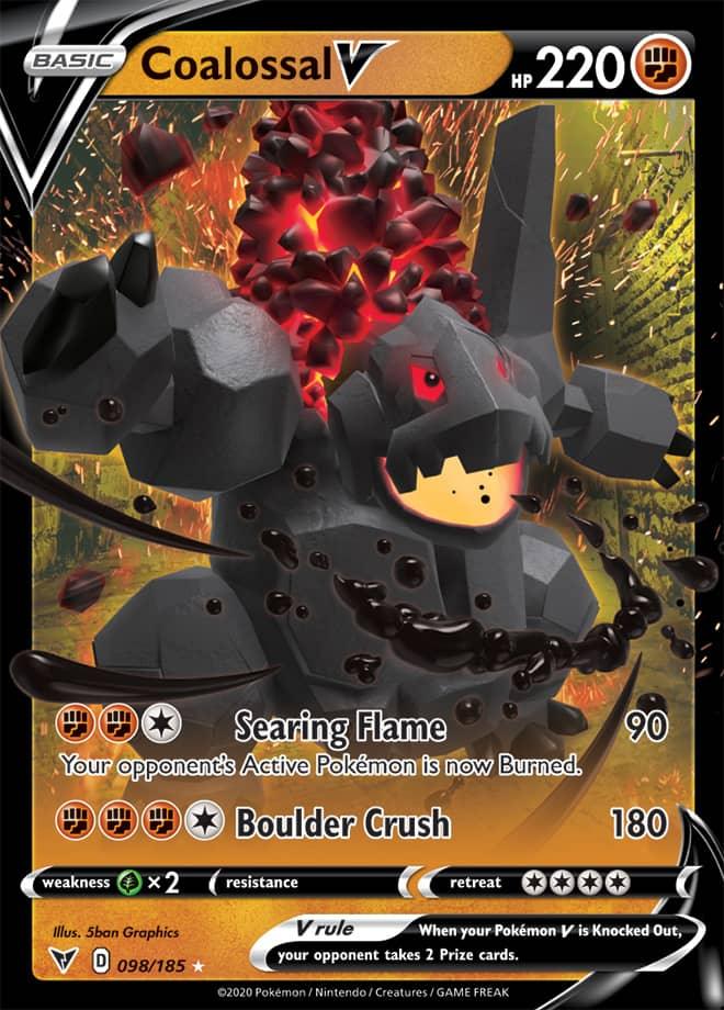 098/185 - Coalossal V - Vivid Voltage - Pokemon TCG - JamiesTradingCards