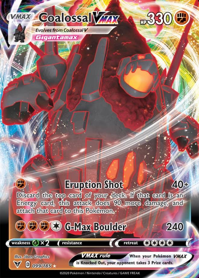 099/185 - Coalossal Vmax - Vivid Voltage - Pokemon TCG - JamiesTradingCards