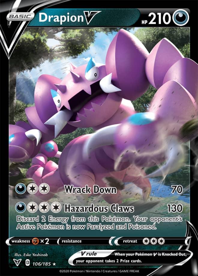 106/185 - Drapion V - Vivid Voltage - Pokemon TCG - JamiesTradingCards