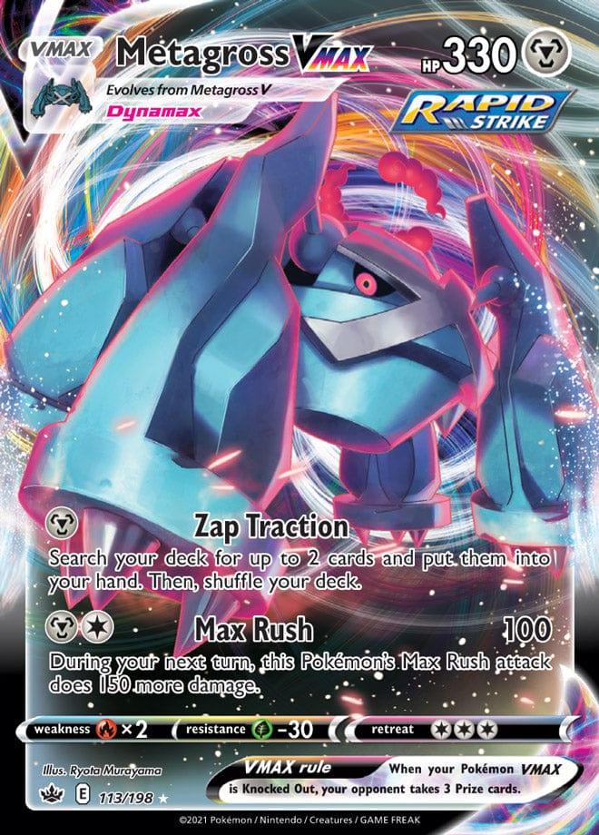 113/198 - Metagross Vmax - Chilling Reign - Pokemon TCG - JamiesTradingCards