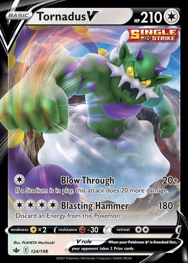 124/198 - Tornadus V - Chilling Reign - Pokemon TCG - JamiesTradingCards
