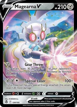 128/195 - Magearna V - Silver Tempest - Pokemon TCG - JamiesTradingCards