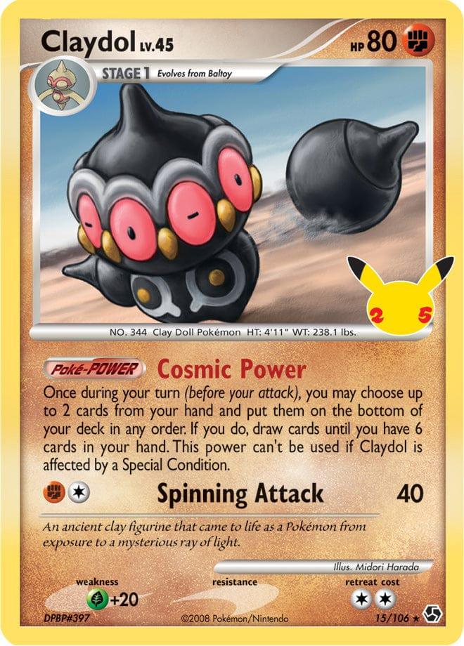 15/106 - Claydol - Celebrations Pokemon TCG 25th Anniversary - JamiesTradingCards