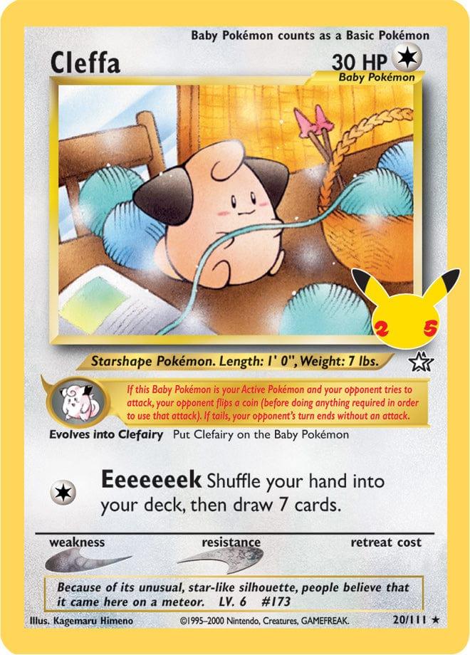 20/111 - Cleffa - Celebrations Pokemon TCG 25th Anniversary - JamiesTradingCards