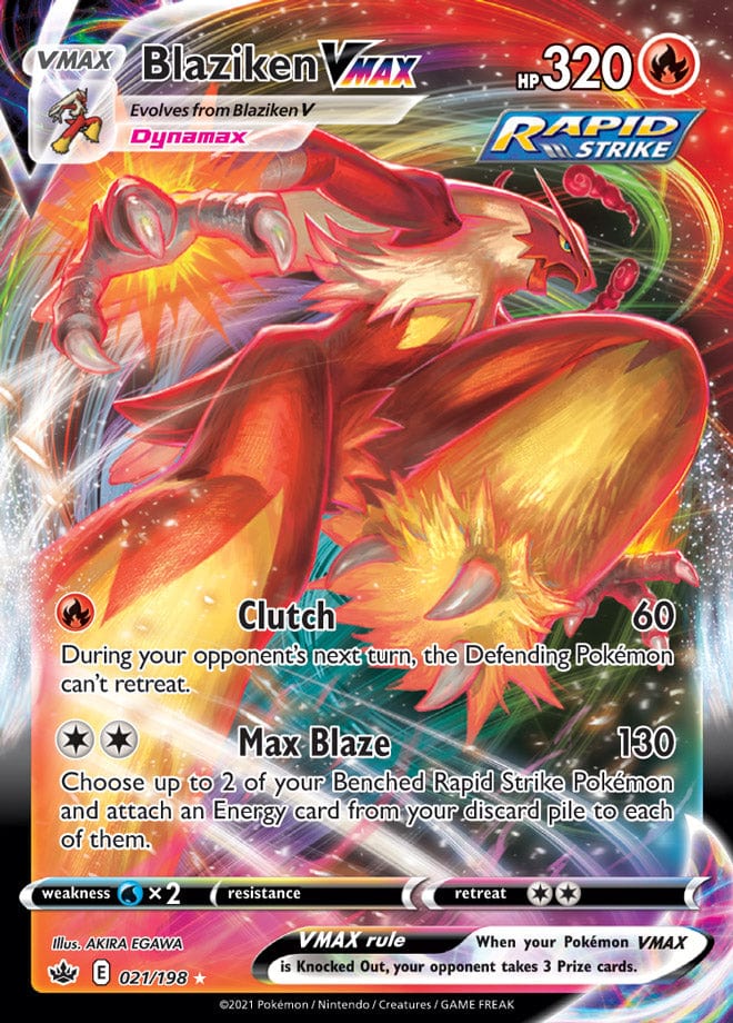 JamiesTradingCards 021/198 - Blaziken Vmax - Chilling Reign