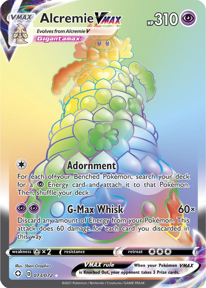 JamiesTradingCards 073/072 Alcremie Vmax - Shining Fates