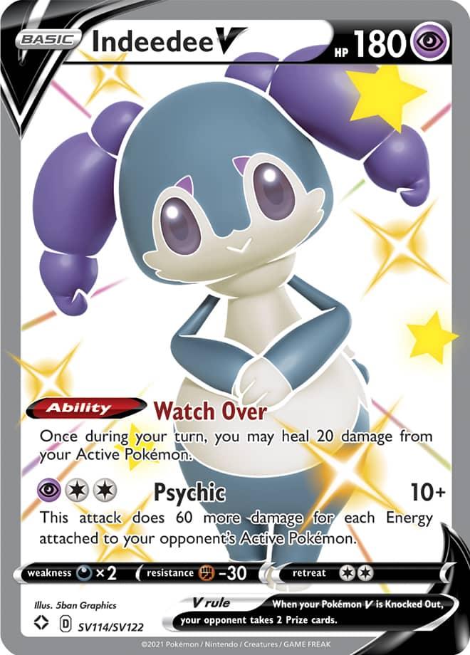 SV114/SV122 - Indeedee V - Shining Fates - Pokemon TCG - JamiesTradingCards