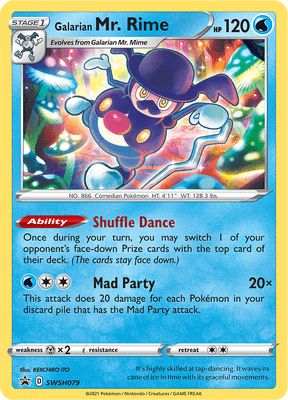 SWSH079 - Galarian Mr.Rime - Shining Fates - Pokemon TCG - Black Star Promo - JamiesTradingCards