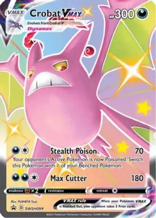 SWSH099 - Crobat Vmax - Shining Fates - Pokemon TCG - Black Star Promo - JamiesTradingCards