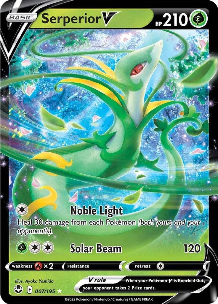 007/195 - Serperior V - Silver Tempest - Pokemon TCG - JamiesTradingCards