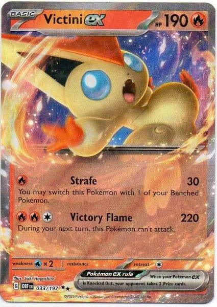 033/197 - Victini Ex - Obsidian Flames - Pokemon TCG - JamiesTradingCards