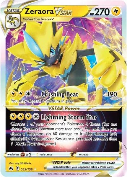 055/159 - Zeraora Vstar - Crown Zenith - Pokemon TCG - JamiesTradingCards