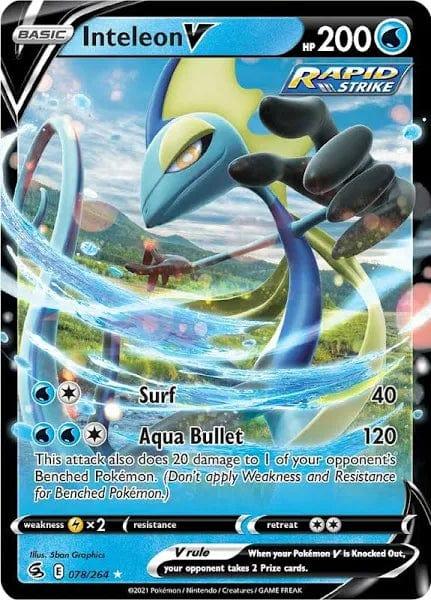 078/264 - Inteleon V - Fusion Strike - Pokemon TCG - JamiesTradingCards