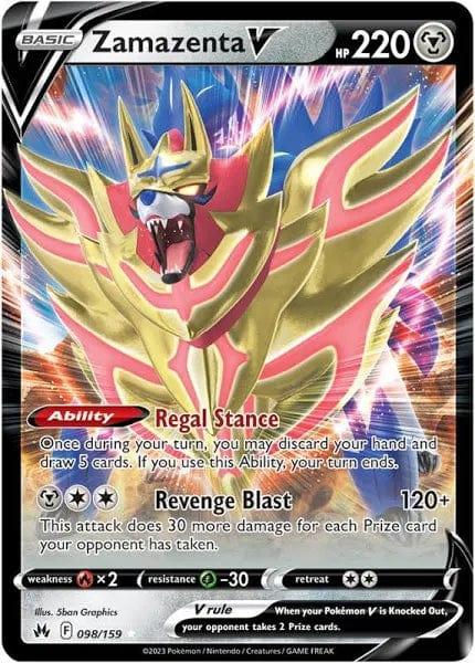 098/159 - Zamazenta V - Crown Zenith - Pokemon TCG - JamiesTradingCards