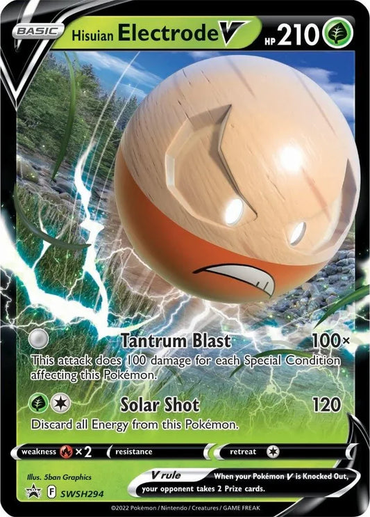 SWSH294 - Hisuian Electrode V - Pokemon TCG Black Star Promo