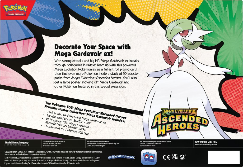 [Pre Order] Ascended Heroes Premium Poster Collection [Mega Gardevoir Ex] - Pokemon TCG