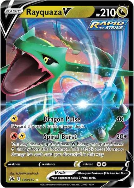 100/159 - Rayquaza V - Crown Zenith - Pokemon TCG - JamiesTradingCards