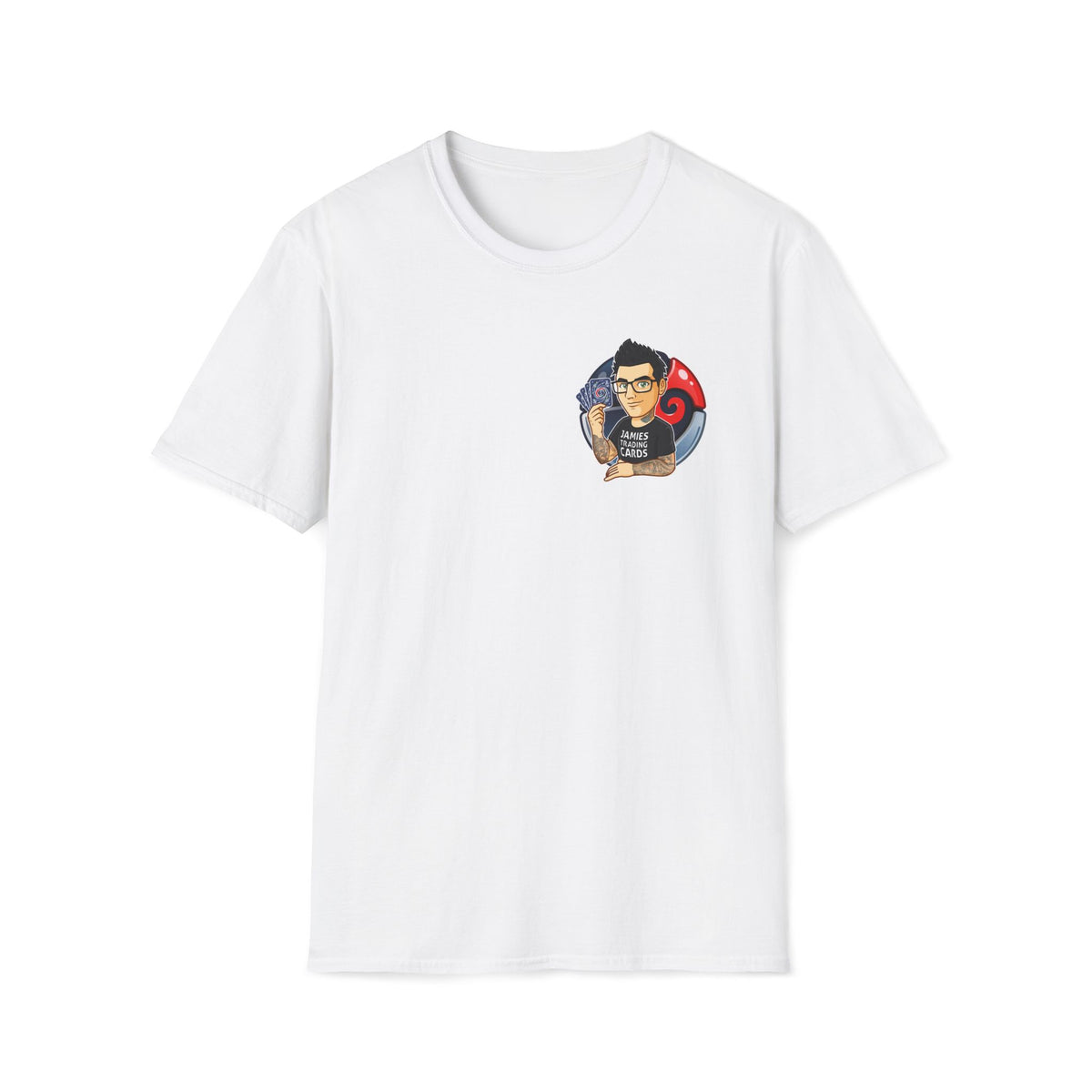 Jamie’s Trading Cards Official Pocket Logo Adults Unisex Tee - Jamie's Trading Cards