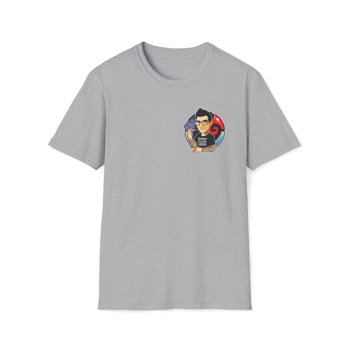 Jamie’s Trading Cards Official Pocket Logo Adults Unisex Tee - Jamie's Trading Cards