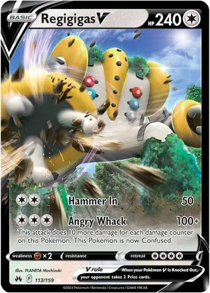 113/159 - Regigigas V - Crown Zenith - Pokemon TCG - JamiesTradingCards