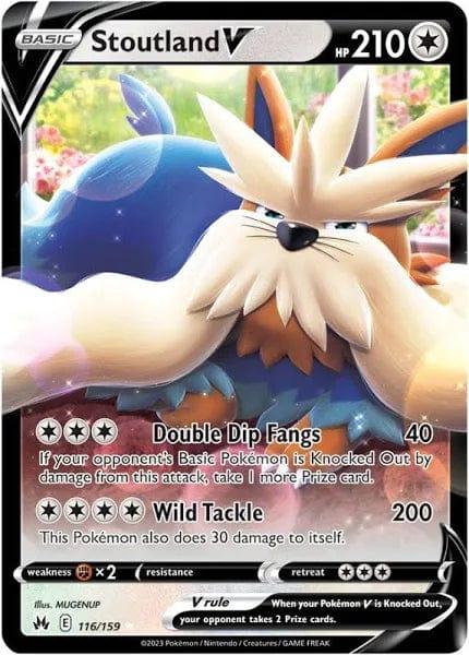 116/159 - Stoutland V - Crown Zenith - Pokemon TCG - JamiesTradingCards