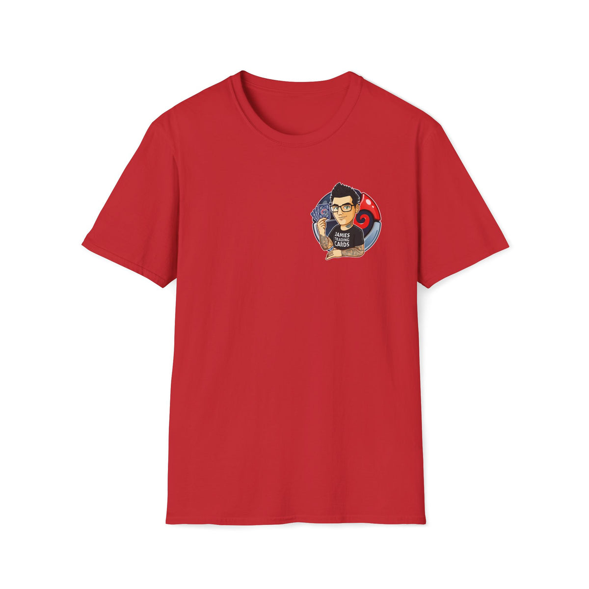 Jamie’s Trading Cards Official Pocket Logo Adults Unisex Tee - Jamie's Trading Cards