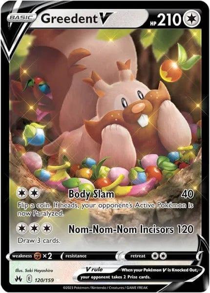 120/159 - Greedent V - Crown Zenith - Pokemon TCG - JamiesTradingCards