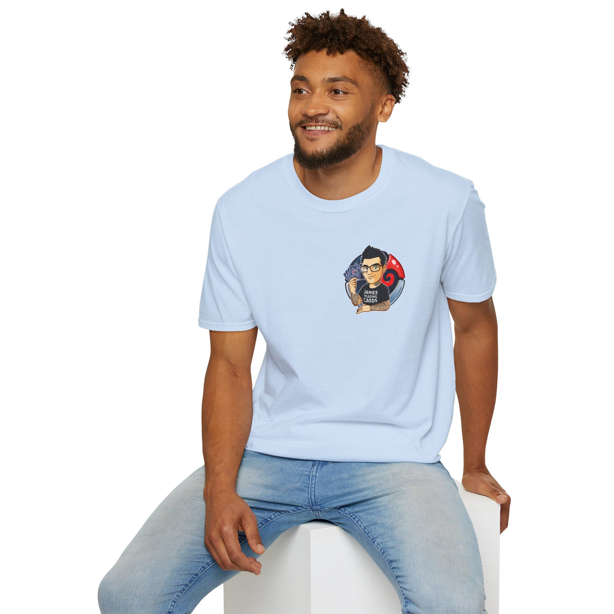 Jamie’s Trading Cards Official Pocket Logo Adults Unisex Tee - Jamie's Trading Cards