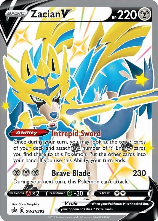 SWSH292 - Zacian V - Crown Zenith - Pokemon TCG Black Star Promo