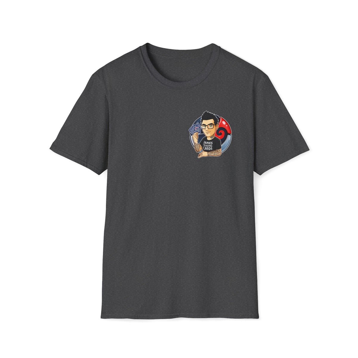Jamie’s Trading Cards Official Pocket Logo Adults Unisex Tee - Jamie's Trading Cards