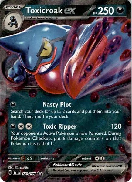 131/198 - Toxicroak Ex - Scarlet & Violet - Pokemon TCG - JamiesTradingCards