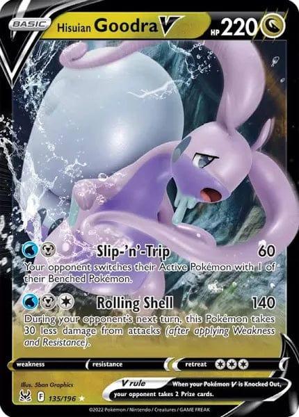 135/196 - Hisuian Goodra V - Lost Origins Pokemon TCG - JamiesTradingCards