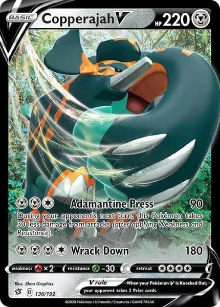 136/192 - Copperajah V - Rebel Clash - Pokemon TCG - JamiesTradingCards