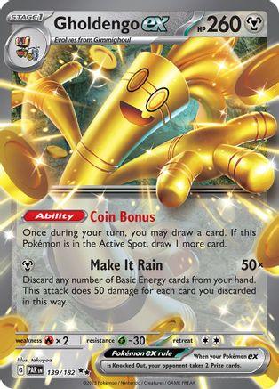 139/182 - Gholdengo EX - Paradox Rift - Pokemon TCG - JamiesTradingCards