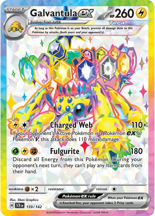 159/142 - Galvantula Ex - Stellar Crown - Pokemon TCG