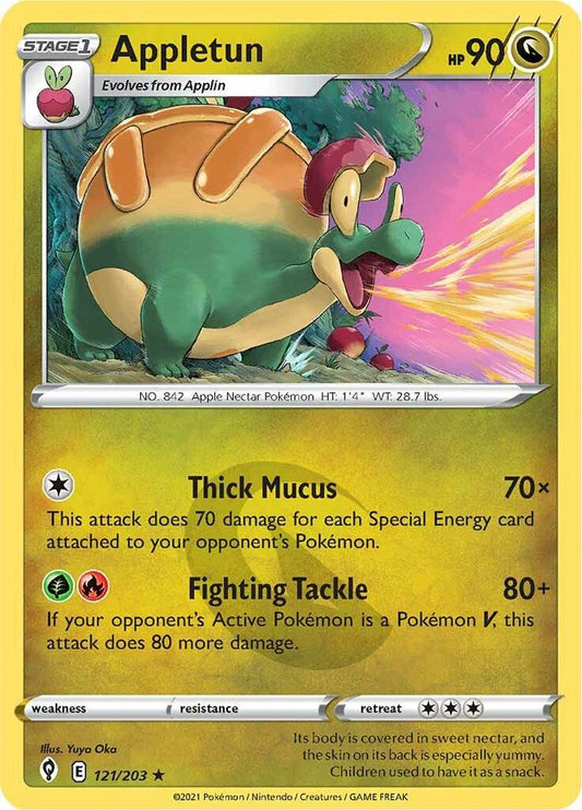 121/203 - Appletun Reverse Holo - Evolving Skies - Pokemon TCG